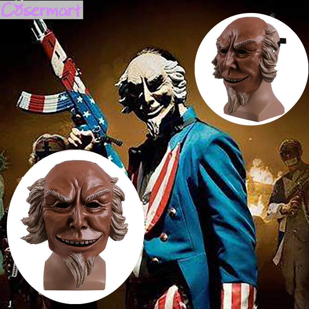 Маска для косплея 3 маски Caleb Warren маска пожилых людей твердая смола на год выборов