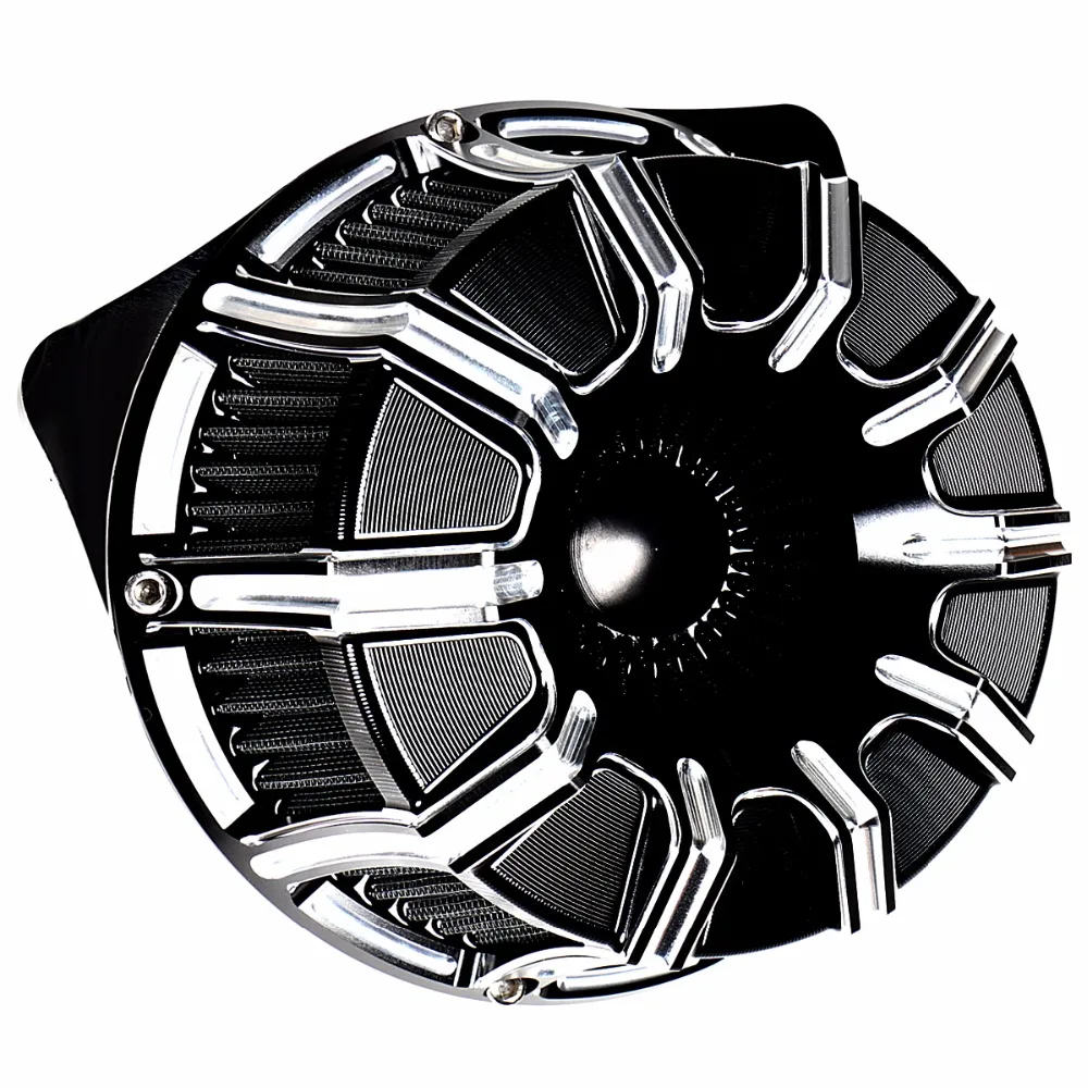 Billet Aluminum Big Grill Black Air Cleaner For Harley 2008-2016 Touring Electra Street Glide Road King FLHX | Автомобили и