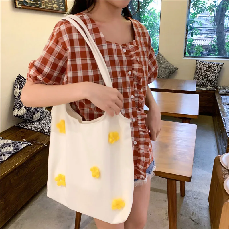 Women Shoulder Bag Canvas Flower Large Capacity for Mobile Phone Travel Money LXX9 | Багаж и сумки