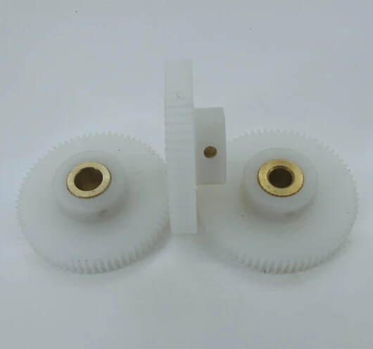 

0.5M-120T POM Nylon Convex Spur Gear Copper Sleeve DIY Model Car Accessories Parts -outer diameter:61mm hole:6mm
