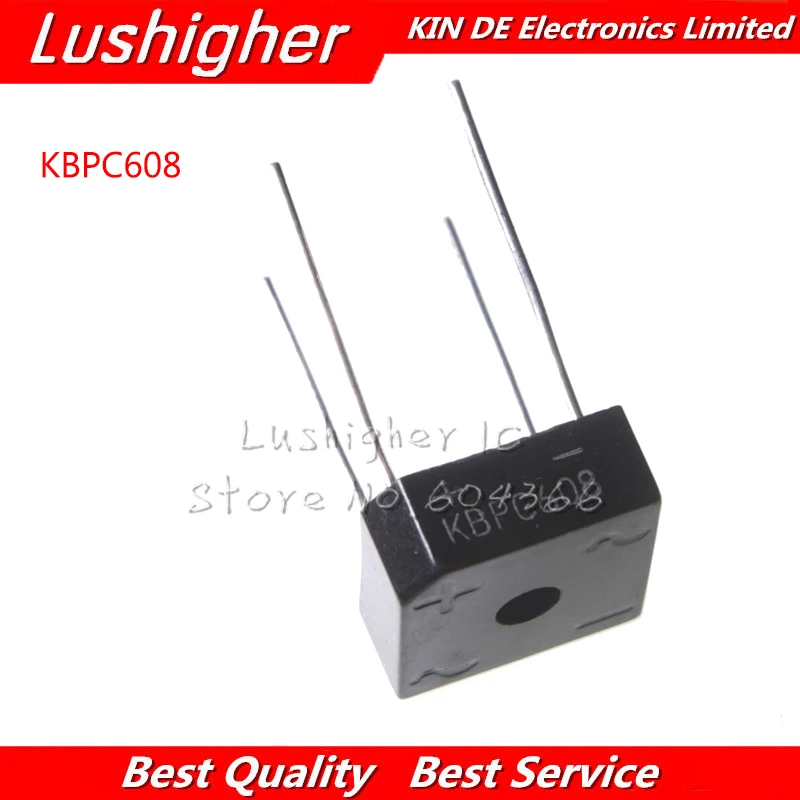 10 шт KBPC608 KBPC-608 KBPC 608 6A 800V однофазный диод новый оригинальный | Электронные