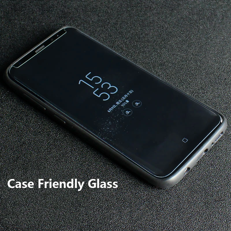 For Samsung Galaxy S8 Tempered Glass Screen Protector Case Friendly 3D Curved Full Cover for Protective Film | Мобильные телефоны и
