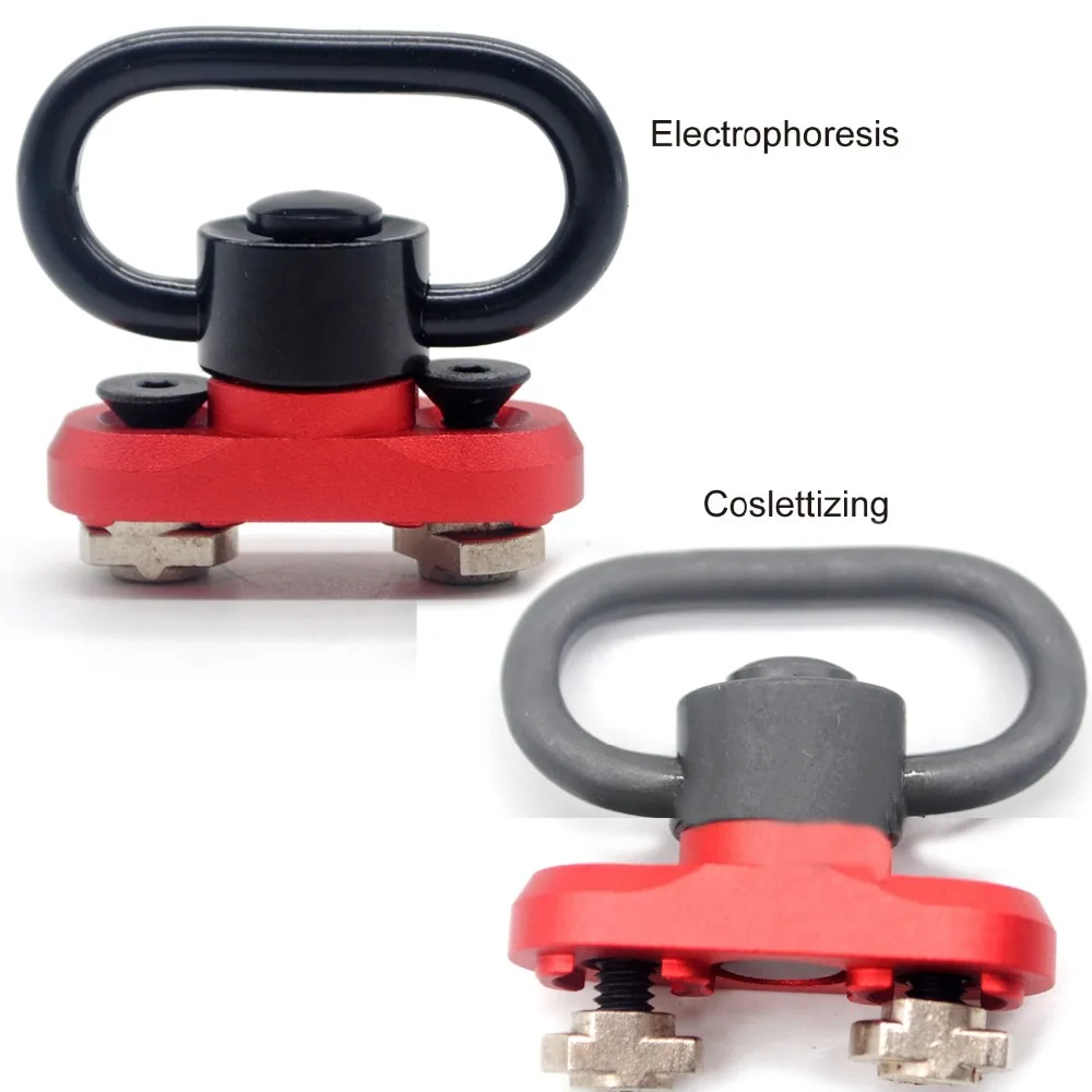 

Насадка-адаптер TriRock Red M-lok Rail Насадка-адаптер с 1,25 дюйма QD Push Botton Sling Swivel (черный/темно-серый цвет) рельсовый адаптер крепление