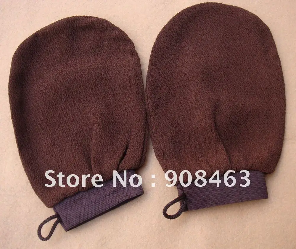 Бесплатная доставка 50 шт./лот хаммам скраб рукавицей магия пилинг перчатки