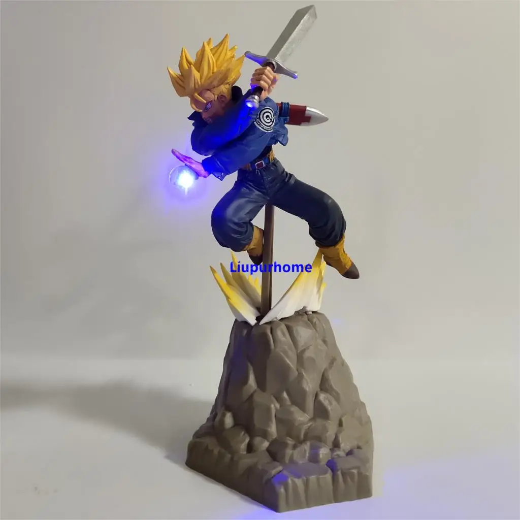 RGB Dragon Ball Z Вегета ГОКу Гохан отец сын ПВХ Модель Фигурки Dragon Ball Супер Saiyan Вегета ГОКу светодиодный светильник детская игрушка подарок - Испускаемый цвет: RGB