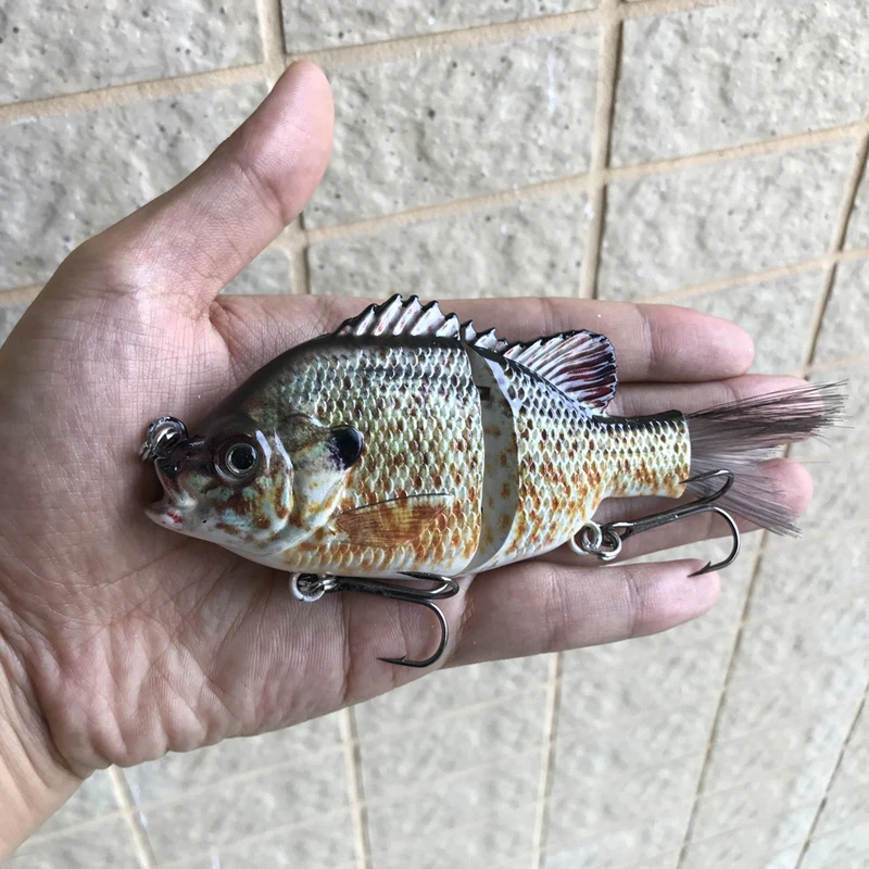 Crankbaits Fishing 2 Section Segments 5 inch 45g Hair Tail Sunfish Lures Salt Water Swimbait Hard Bait Crankbait | Спорт и
