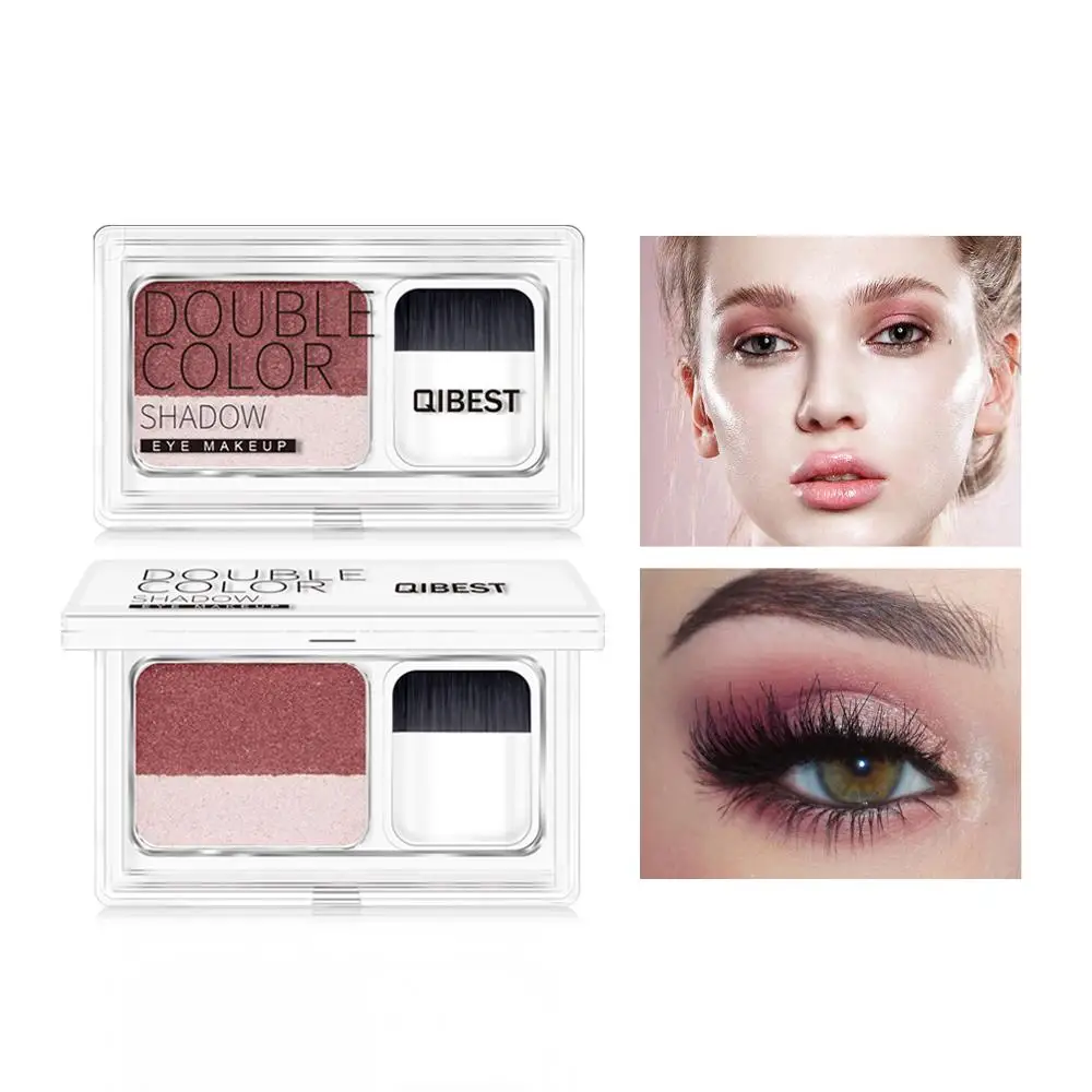 Двухцветные ленивые тени для век герметичные двухцветные градиентные