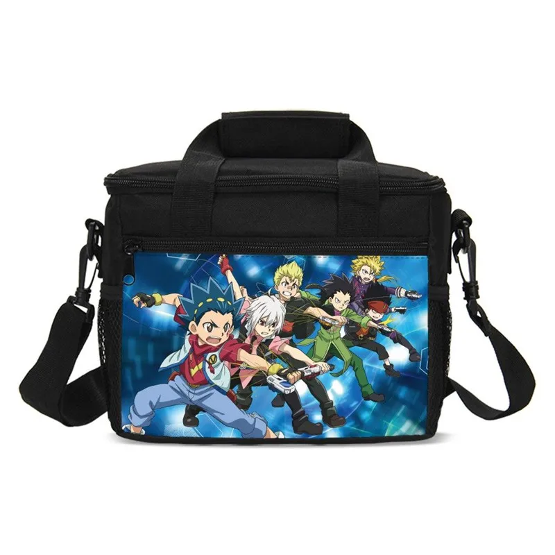 Малый мешок обеда для детей Комплект с рисунком Beyblade Burst буквенным принтом 3D в