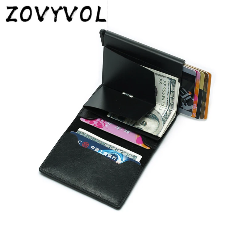 Держатель для карт ZOVYVOL из искусственной кожи с защитой от идентификации Rfid