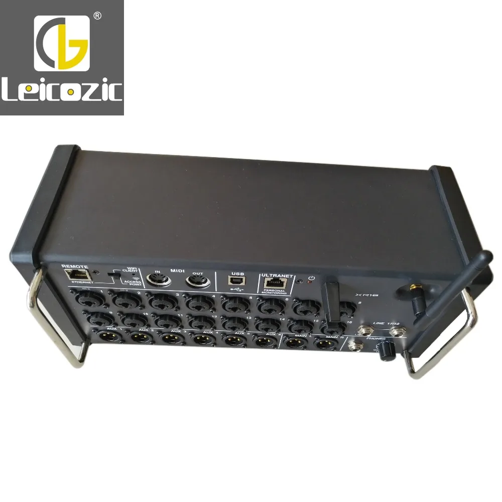 Leicozic X Воздуха XR18 18-Ch 12 подключения по шине CAN цифровым микшером для iPad/планшетный ПК с системой андроида Встроенный Wi-Fi/USB подходит для сцены/живой звук/Студия