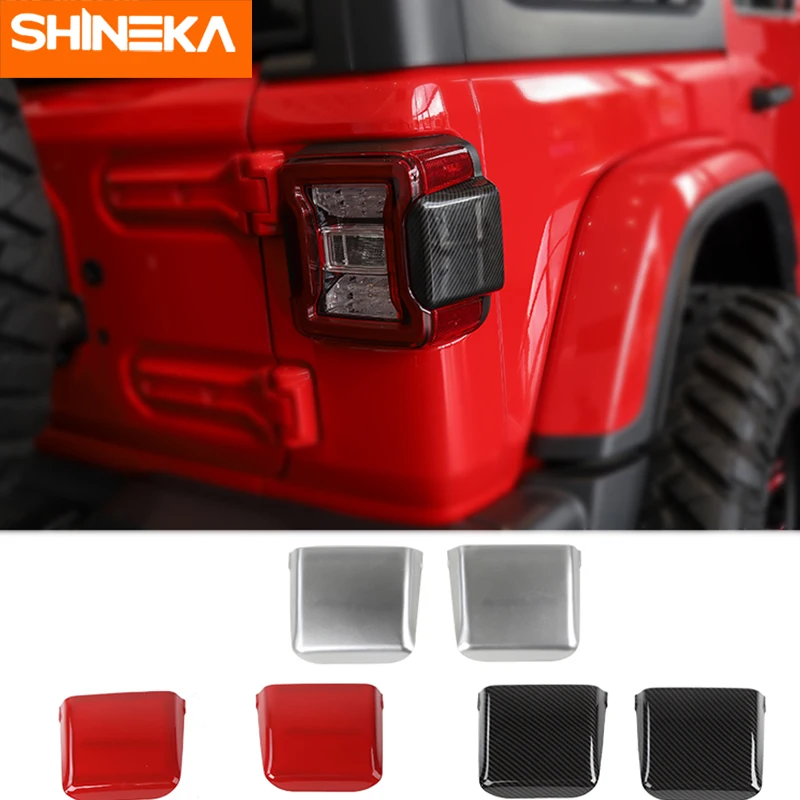 

Наклейки SHINEKA для Jeep Wrangler JL 2018 Up, 3D Автомобильные задсветильник ры, декоративная крышка, наклейки, внешние аксессуары