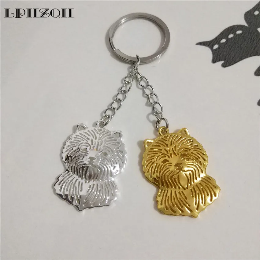 LPHZQH модные ювелирные изделия щенок кэрн терьер собака брелки женская сумка