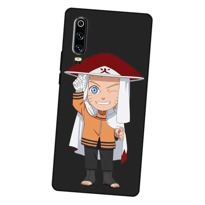 P129 Naruto Black Silicone Case Cover For Huawei P8 P9 P10 P20 P30 Lite Pro P Smart Plus 2017 2019 |