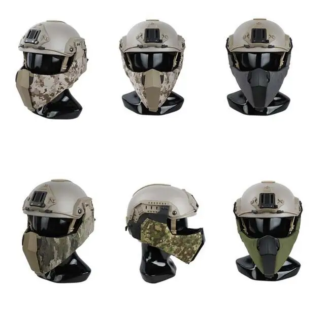 Новая тактическая направляющая полулицевая маска для шлема OC High Cut|tactical helmet
