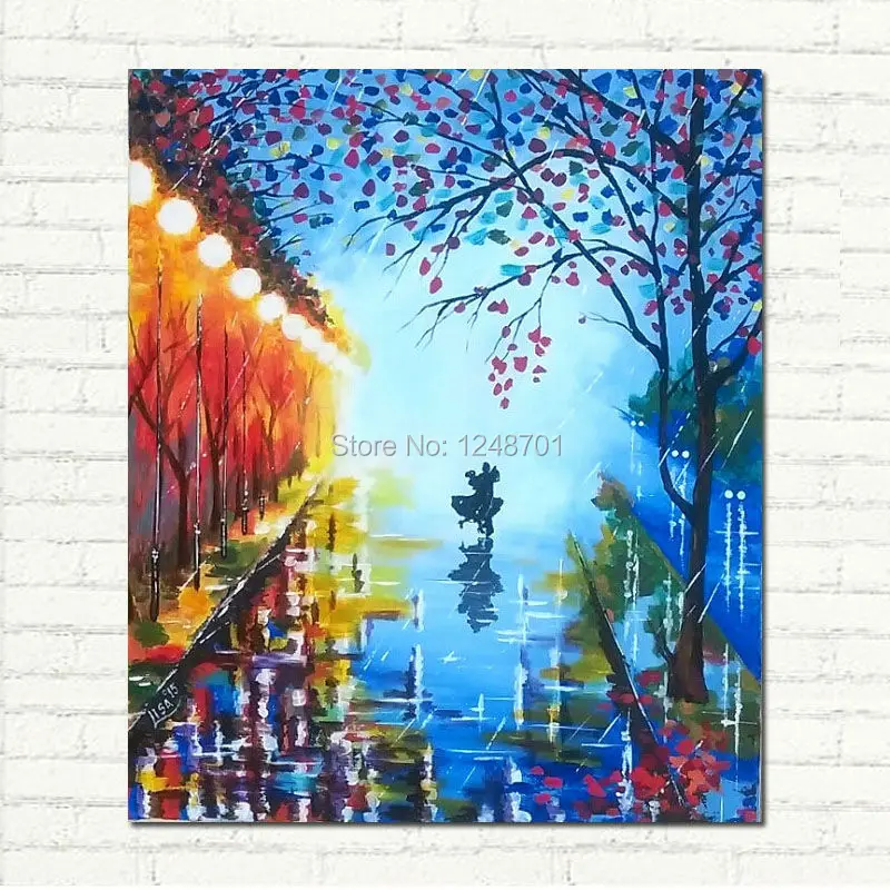 Абстрактное искусство Let it rain акриловая Современная художественная картина