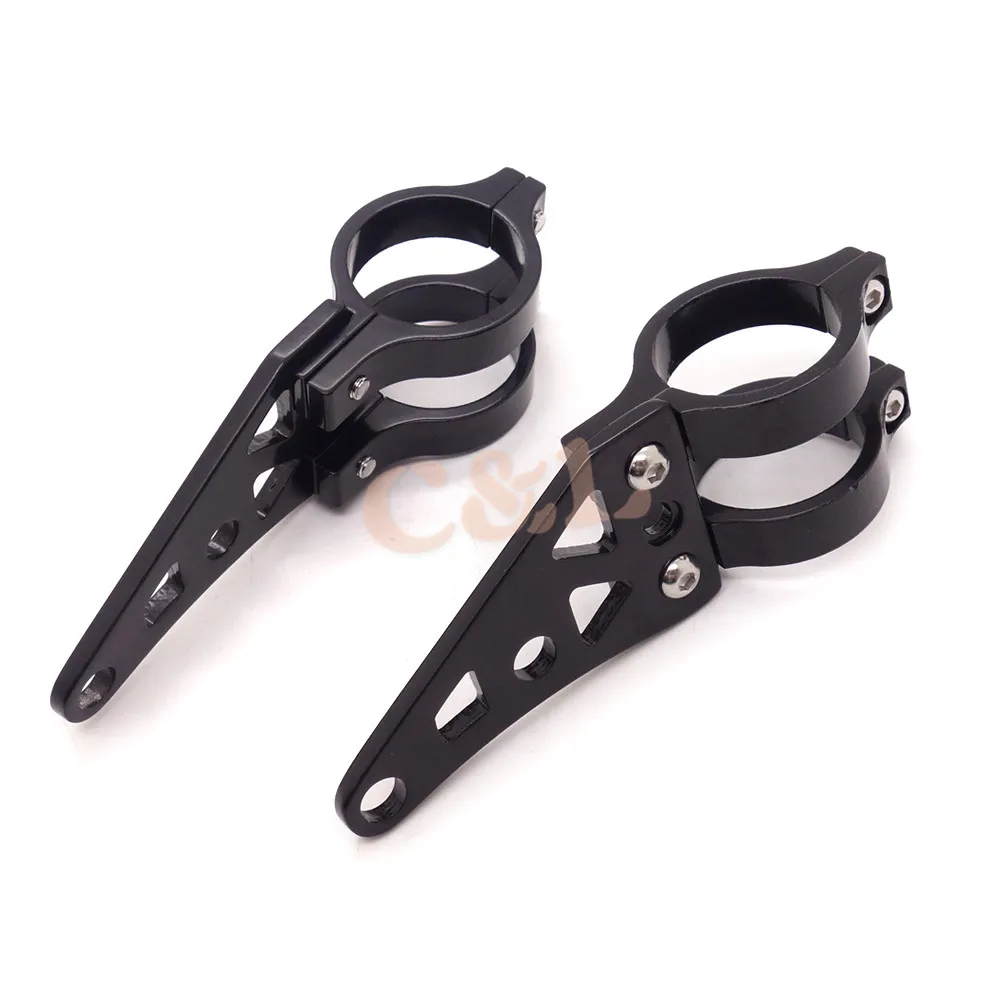 Черный 39 мм алюминиевый кронштейн для фары вилка поворотный сигнал зажимы Кафе