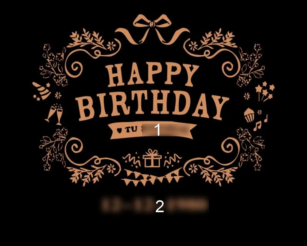 Пользовательский фон для фотосъемки с днем рождения золотой цветочный Высокое