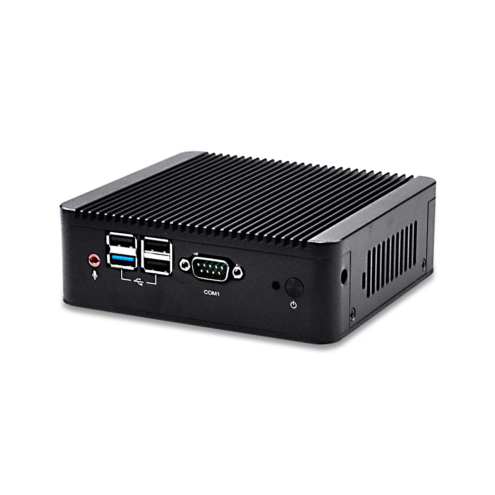 Qotom мини-ПК Barebone с Nano itx Bay trail J1900 J1800, двойной lan Pfsense Ubuntu мини-компьютер без вентилятора Промышленный мини-ПК