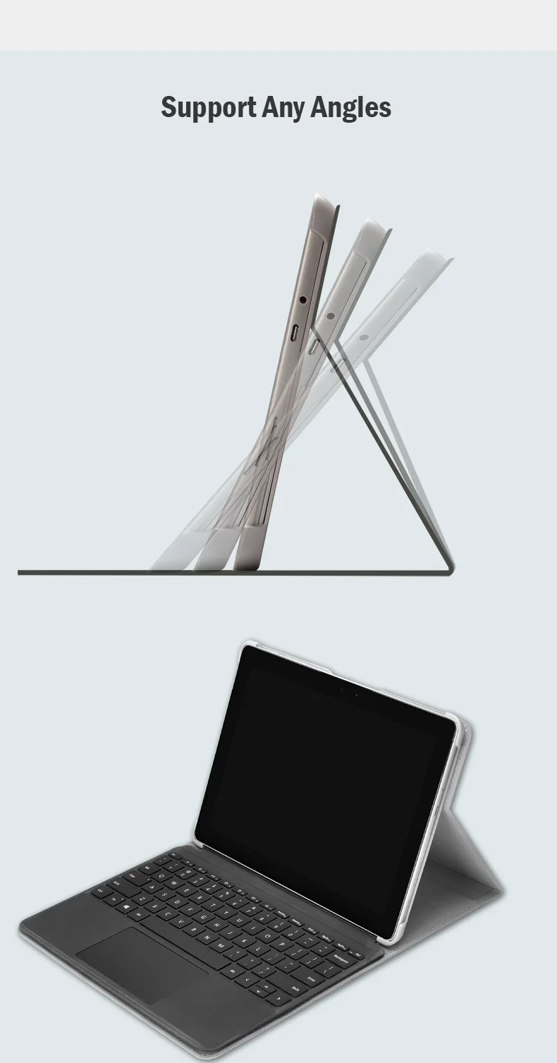 Чехол для планшета для microsoft Surface Go Pro с 6 углами, чехол-подставка для Surface Pro 7 5 4, чехол для женщин и мужчин, сумка для ноутбука