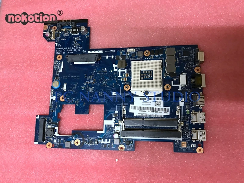 NOKOTION основная плата для lenovo ideapad g580 Материнская плата ноутбука LA-7982P 90001175 hm76 gma hd4000 ddr3