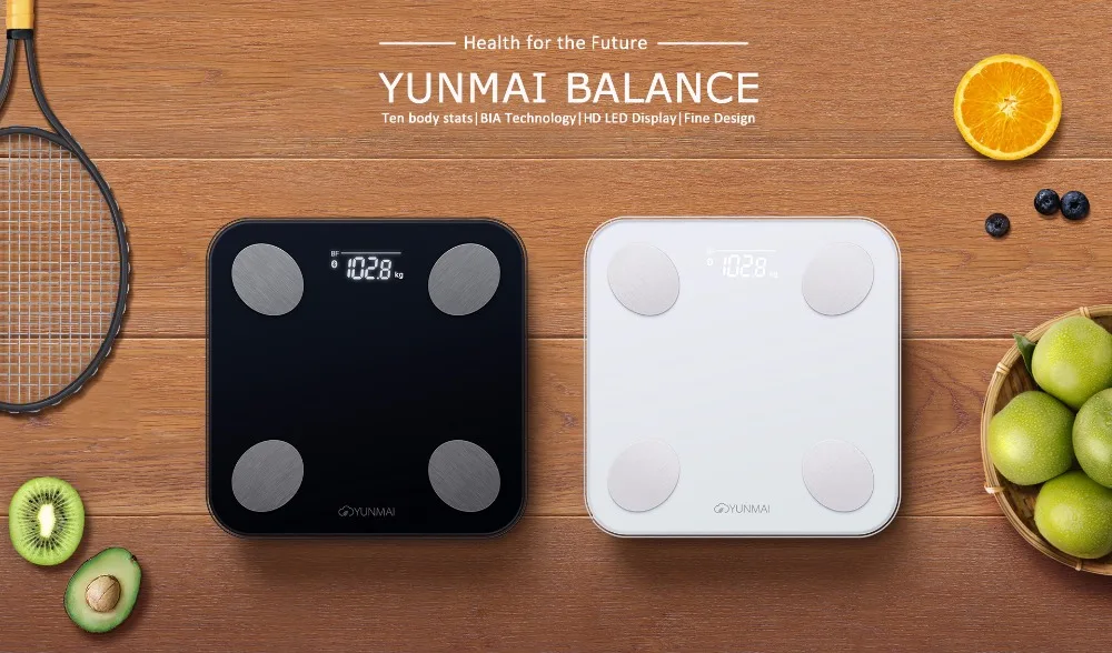 Xiao mi jia YUNMAI баланс Smart Body Fat Вес весы mi ni 2 здоровье Цифровой Вес ing весы английское приложение управление mi home наборы