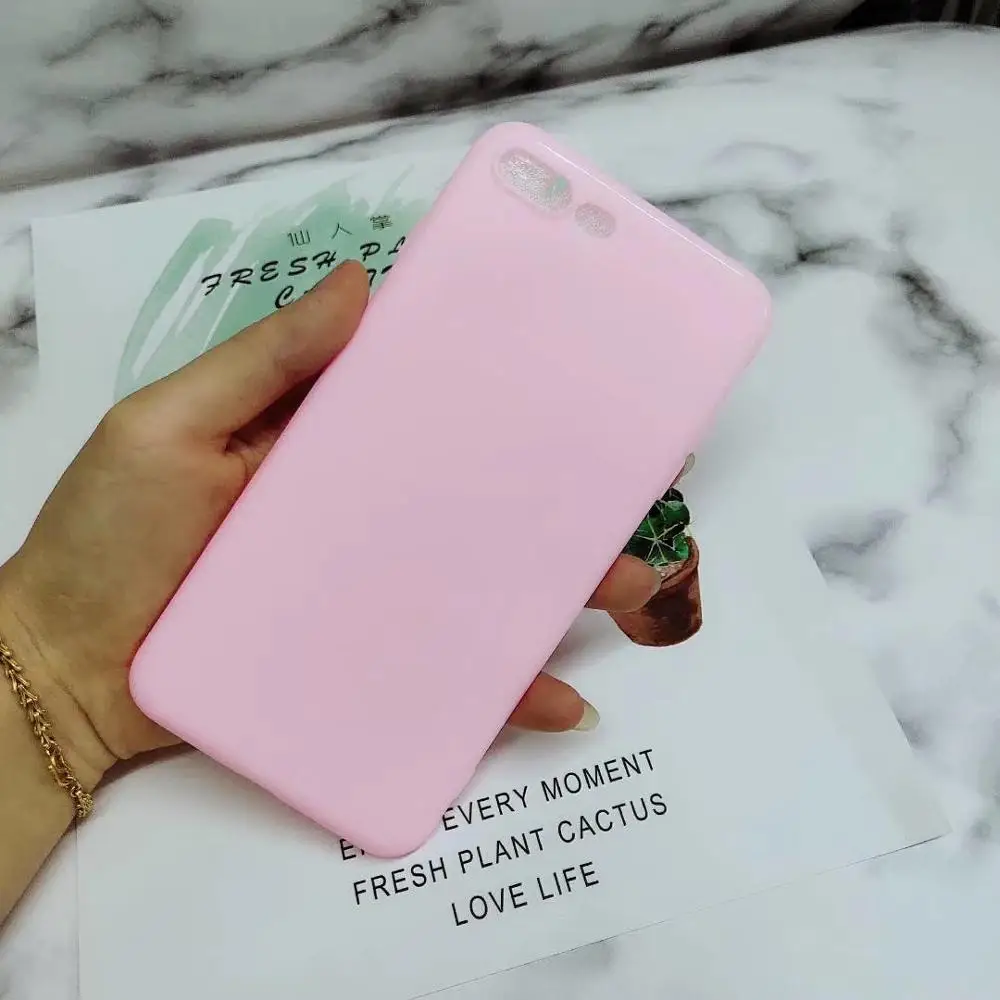 Pink Чехол для Honor 7A Pro, Ударопрочный Мягкий силиконовый чехол для Honor 7 A Pro 7A, матовый тонкий чехол-бампер из ТПУ для huawei Honor 7A DUA-L22 5,45 - Цвет: Pink