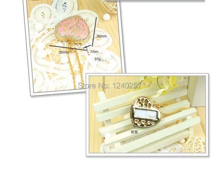 Garunk розовое сердце карту флэш-памяти с интерфейсом usb кристалл USB 4 г 8 16 32 USB2.0