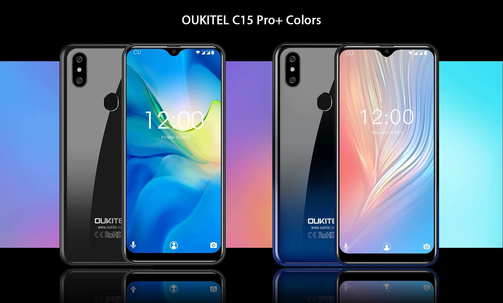 OUKITEL C15 Pro+ 6,088 ''3 ГБ 32 ГБ MT6761 Капля воды экран 4G смартфон C15 Pro+ отпечаток пальца лица ID 2,4G/5G WiFi мобильный телефон