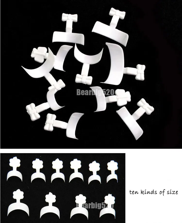 Профессиональные 500 натуральные французские накладные ногти для ногтей