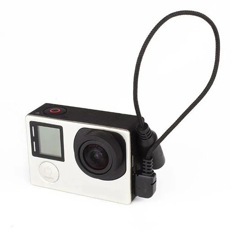 Кабель-адаптер для микрофона GoPro Hero 3 + 4 кабель цифровой камеры с Mini USB на 5 мм