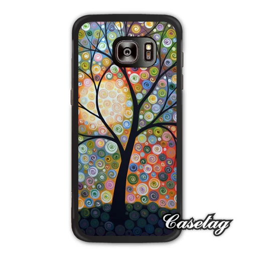 Дерево картина маслом прекрасный телефон чехол для Samsung Galaxy S8 S7 S6 Edge Plus S5 S4 S3 мини