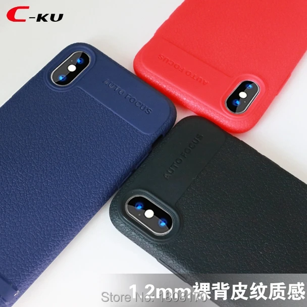 Мягкий чехол из ТПУ C-Ku Litchi для Iphone X 8 7 6 6S Plus 5 5S SE Redmi 4A 4X 5A NOTE3 NOTE4 ударопрочный