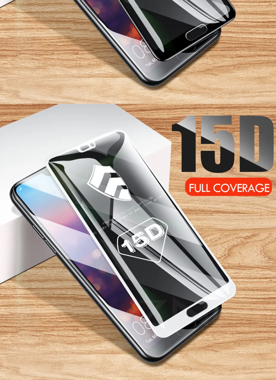 ZNP 15D Защитное стекло для huawei P30 P20 Pro на mate 20 10 Lite закаленное защитное стекло для Honor 10 9 Lite p30 стеклянная пленка