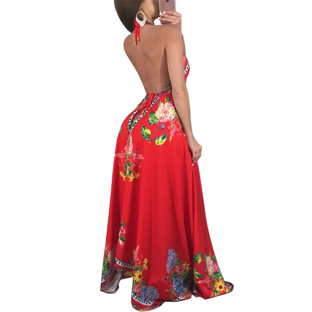Фото PULBEANISS Vestido De Verano 2018 женские летние Холтер платья Одежда для Для женщин с v-образным PULBEANISS Vestido De Verano 2018 женские летние Холтер платья Одежда для Для женщин с v-образным