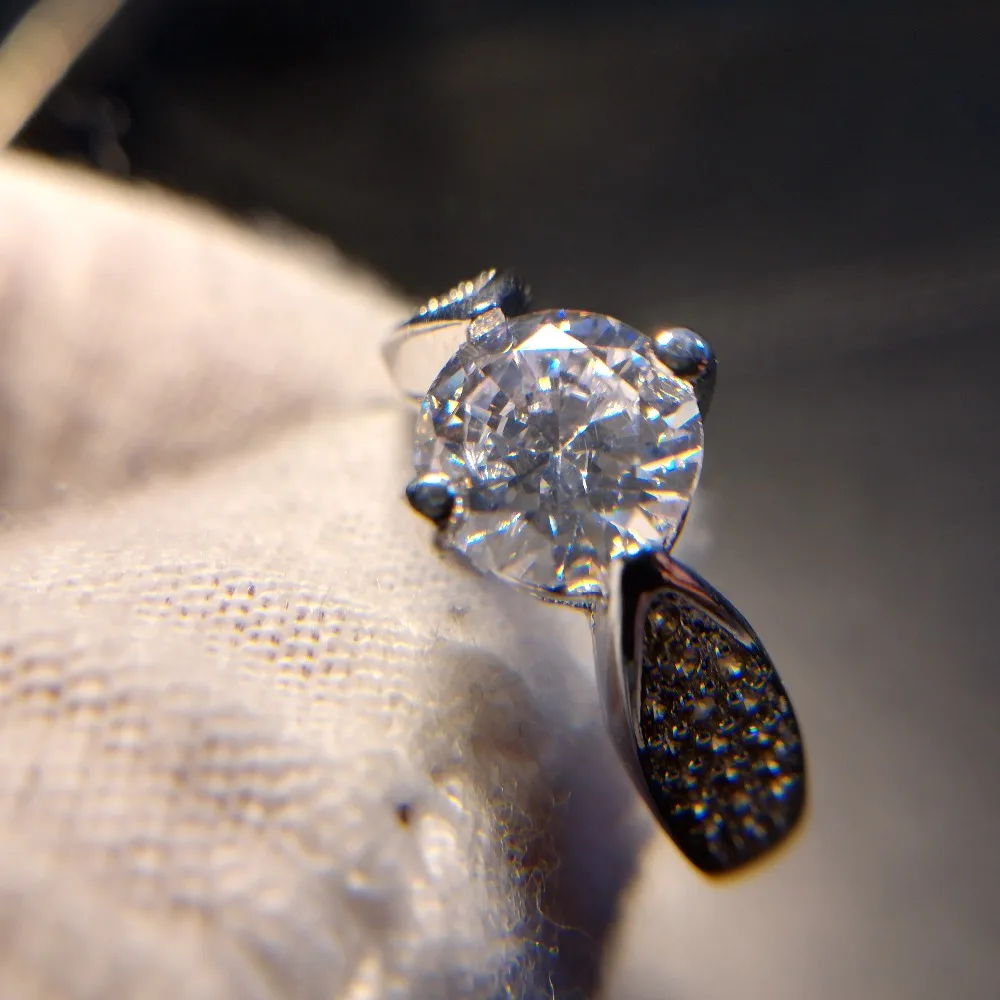 

Visisap White Gold color Icedout Rings For Women vintage Wedding Finger ring AAA cubic zirconia Jewelry Supplier Factory VSR185