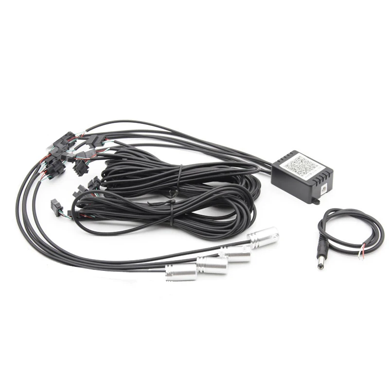 Неоновый RGB светодиодный светильник для салона автомобиля украшение атмосферы 6