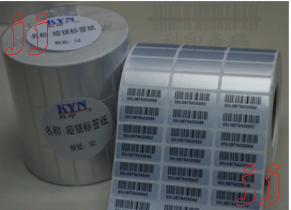 The custom 1000PCS 30*15mm matte silver VOID barcode sticker security warranty seal label leaving word 