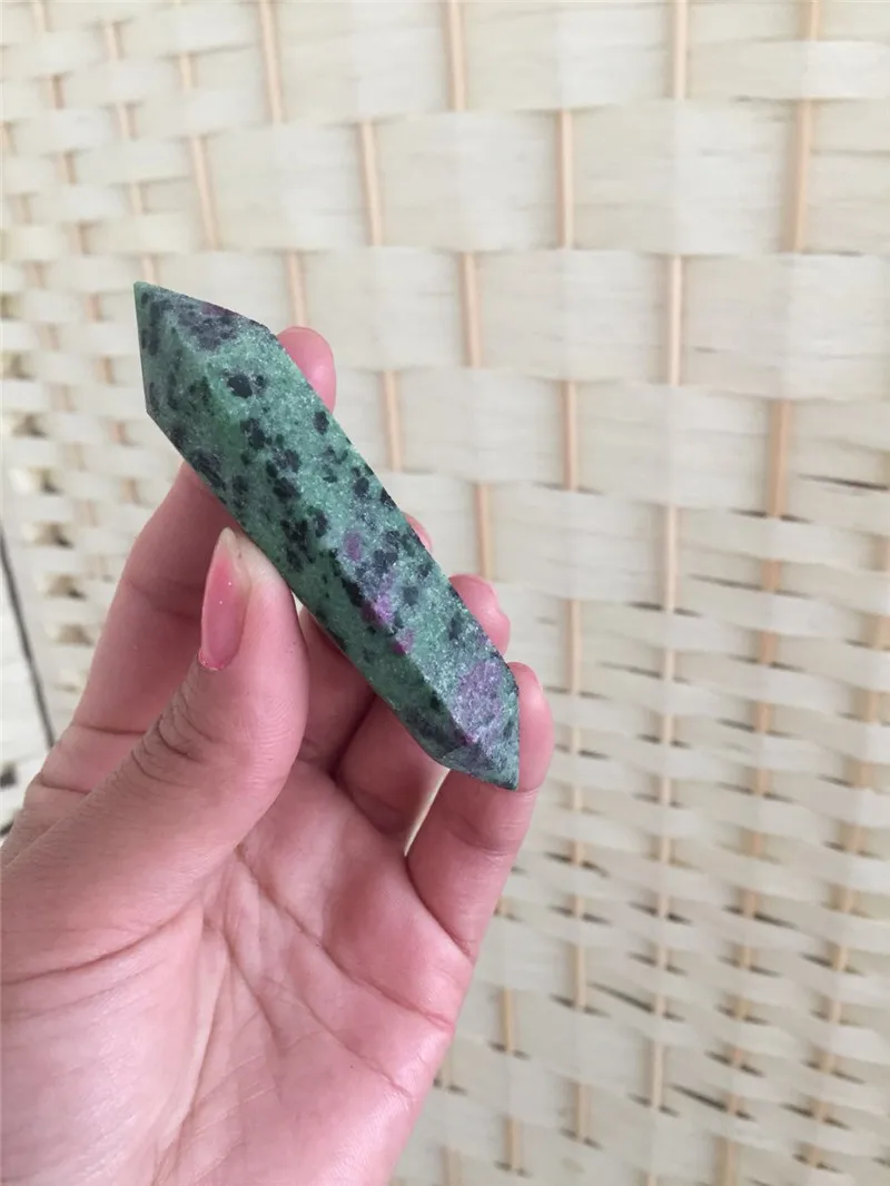 Energy Gems 100% натуральный рубиновый камень кварцевый кристалл с двойным завершением