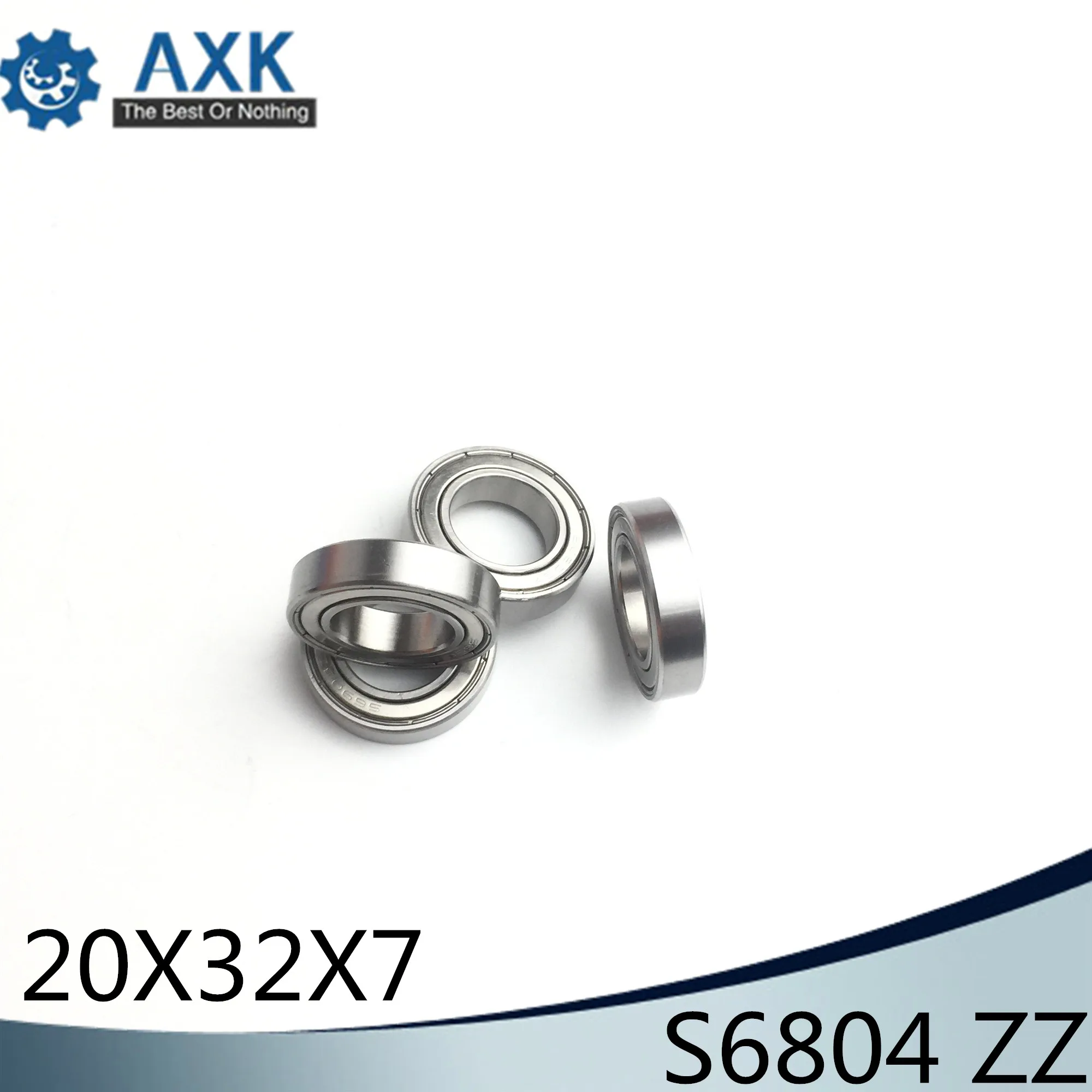 S6804ZZ подшипник 20*32*7 мм (10 шт.) ABEC 1 S6804 Z ZZ S 6804 440C Нержавеющая сталь S6804Z упорные