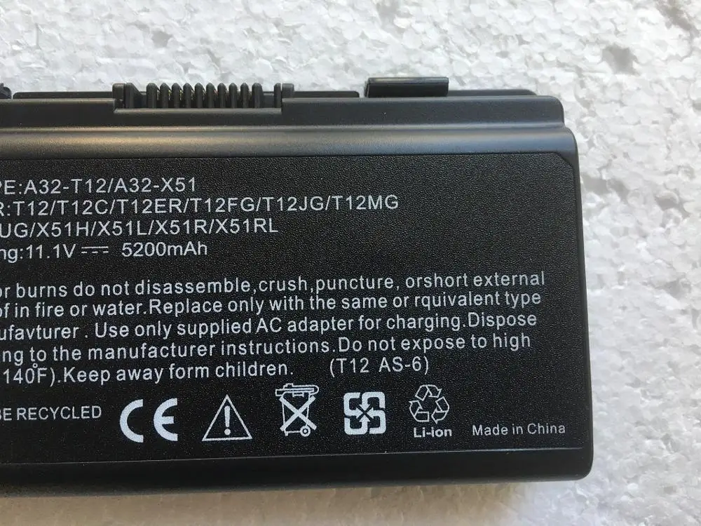 Аккумулятор для Asus T12Er T12C T12Fg T12Jg T12Ug X51H X51L X51R X51RL X58 X58C X58L X58Le | Компьютеры и офис
