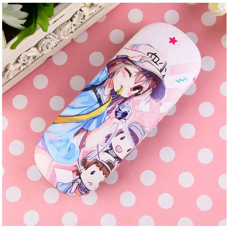 Fluorescent yellow Различные аниме очки чехол s working cell Sword art онлайн Студенческая Личность Простой свежий Чехол для очков - Цвет: Fluorescent yellow