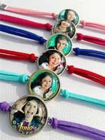 24pcs new design fashion super pop singer soy luna bracelets elenco de soy luna photo silver bangle im luna bracelet wholesale