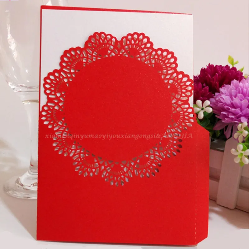 10 шт. элегантные классические свадебные пригласительные карты с цветами