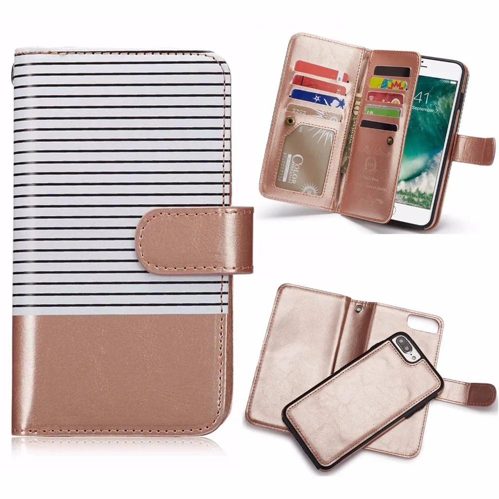 Чехол FTAIDKJ из искусственной кожи в полоску для iPhone XS Max XR X 8 7 6 6S Plus|case for iphone|leather