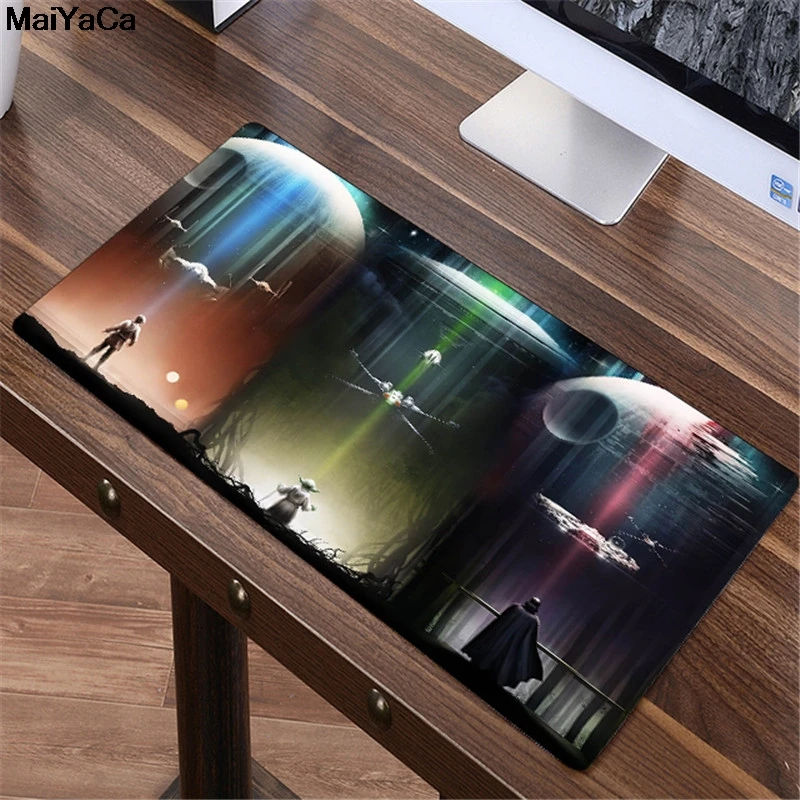 MaiYaCa 80x40 см большой коврик для мыши самостоятельного изготовления космический