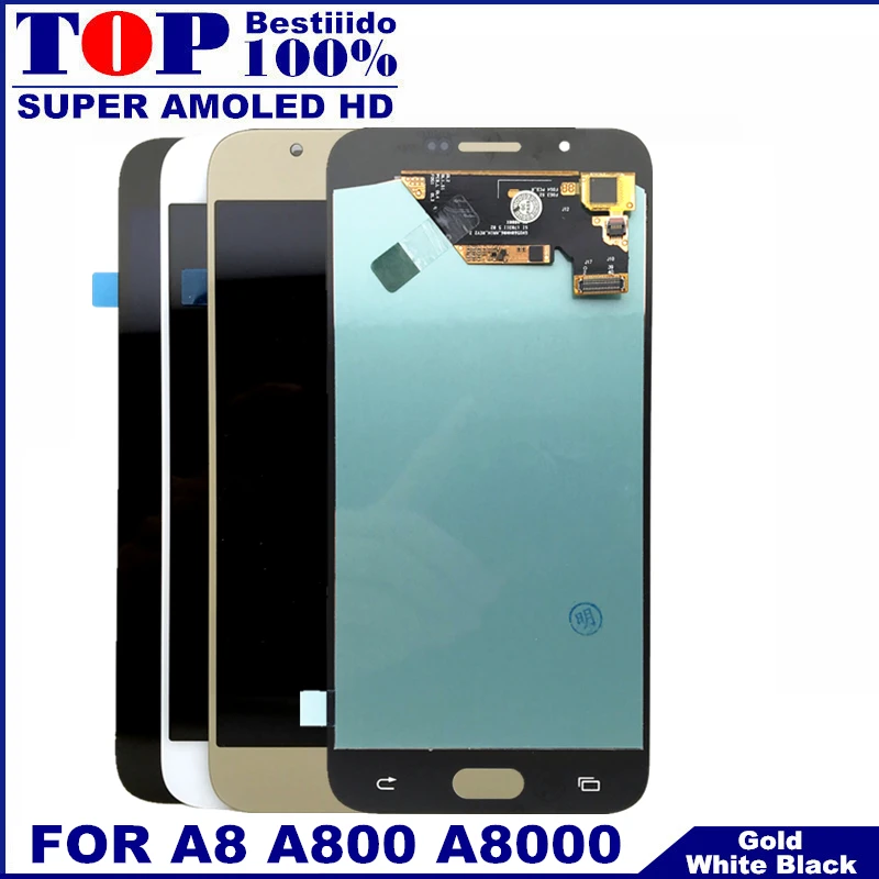 Super AMOLED ЖК-дисплей s для Samsung Galaxy A8 A800 A8000 A800F телефон Дисплей сенсорный установка