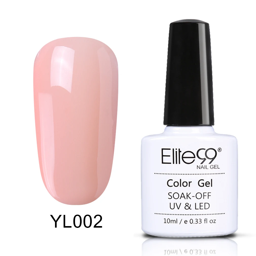 YL002 Elite99 10 мл винно-красный Гель-лак для Ногтей Стойкий лак для ногтей Гибридный впитывающий желтый УФ-гель для ногтей базовый топ для маникюра - Цвет: YL002