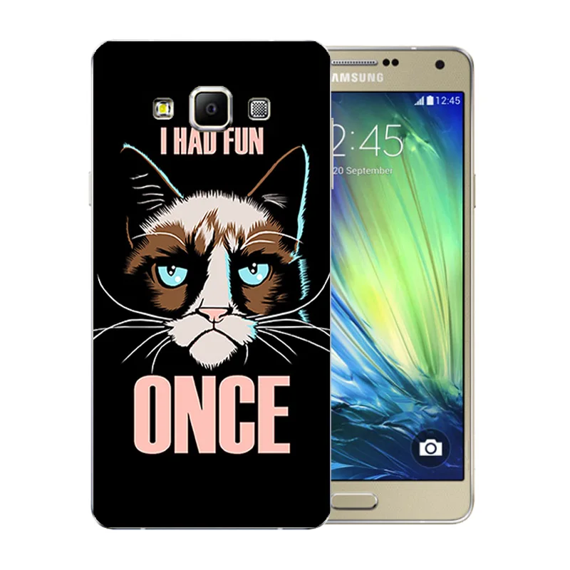 Для Samsung Galaxy A7 2015 силиконовые чехлы для телефонов Grimace Рисунок 5 дюймов A700F A700H SM-A700F