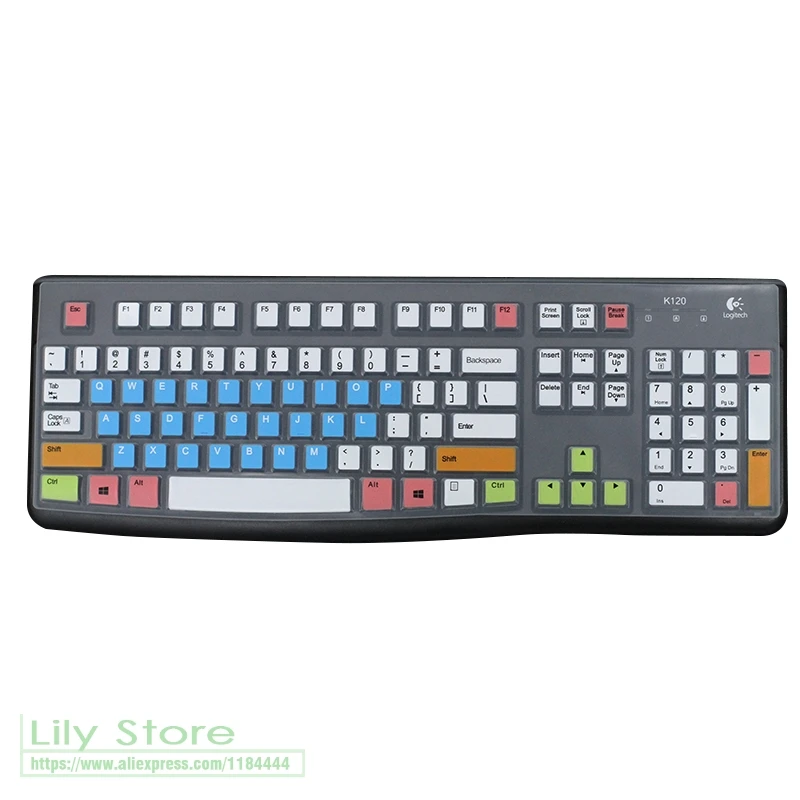 Для Logitech MK120 K120 Пылезащитная пленка силиконовая Механическая Беспроводная