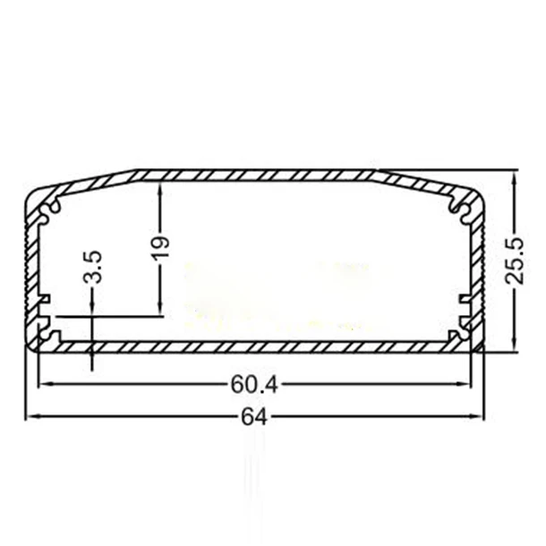 Алюминиевый корпус сделай сам карбоновый для печатной платы 64x25 5x80 мм|box for|box boxbox